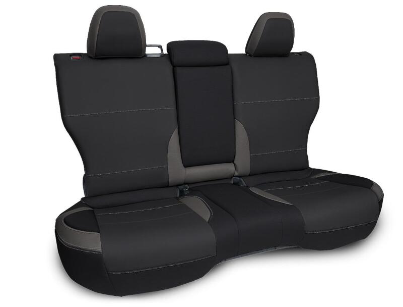 Subaru Outback Seat Covers - Rear - PRP Seats - Black and Gray - `21-`24